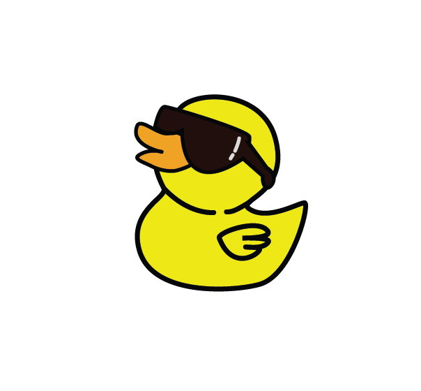 The traveling ducky logo